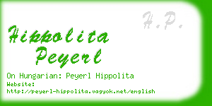 hippolita peyerl business card